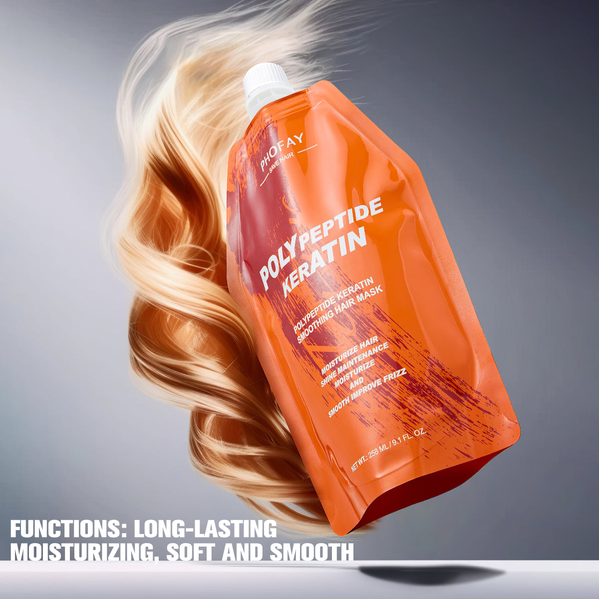 Crema reparadora de keratina para el cabello PHOFAY