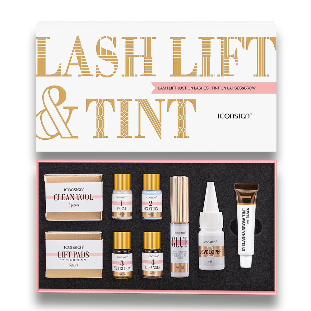 Kit de lifting y tinte para pestañas y cejas ICONSIGN