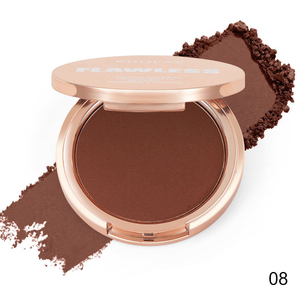 Polvo compacto matificante PHOFAY – Tono 08