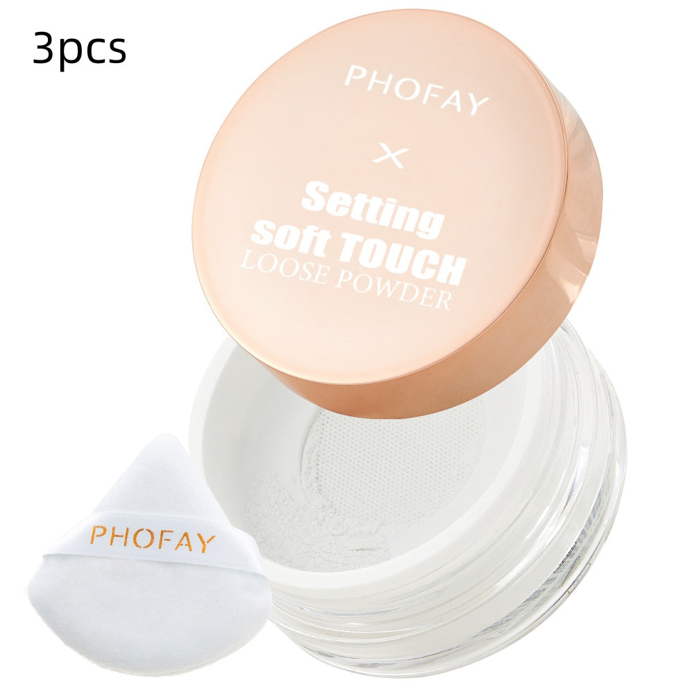 Polvos sueltos de fijación PHOFAY – Pack de 3 · tono 01