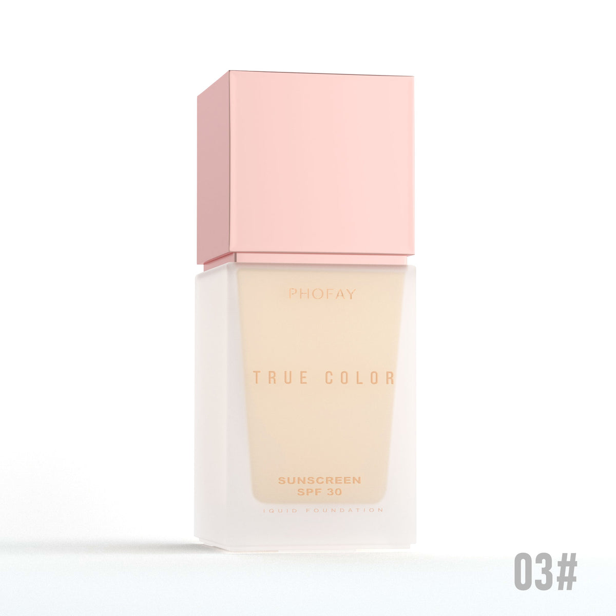 Base de maquillaje mate con SPF 30 PHOFAY – Tono 03