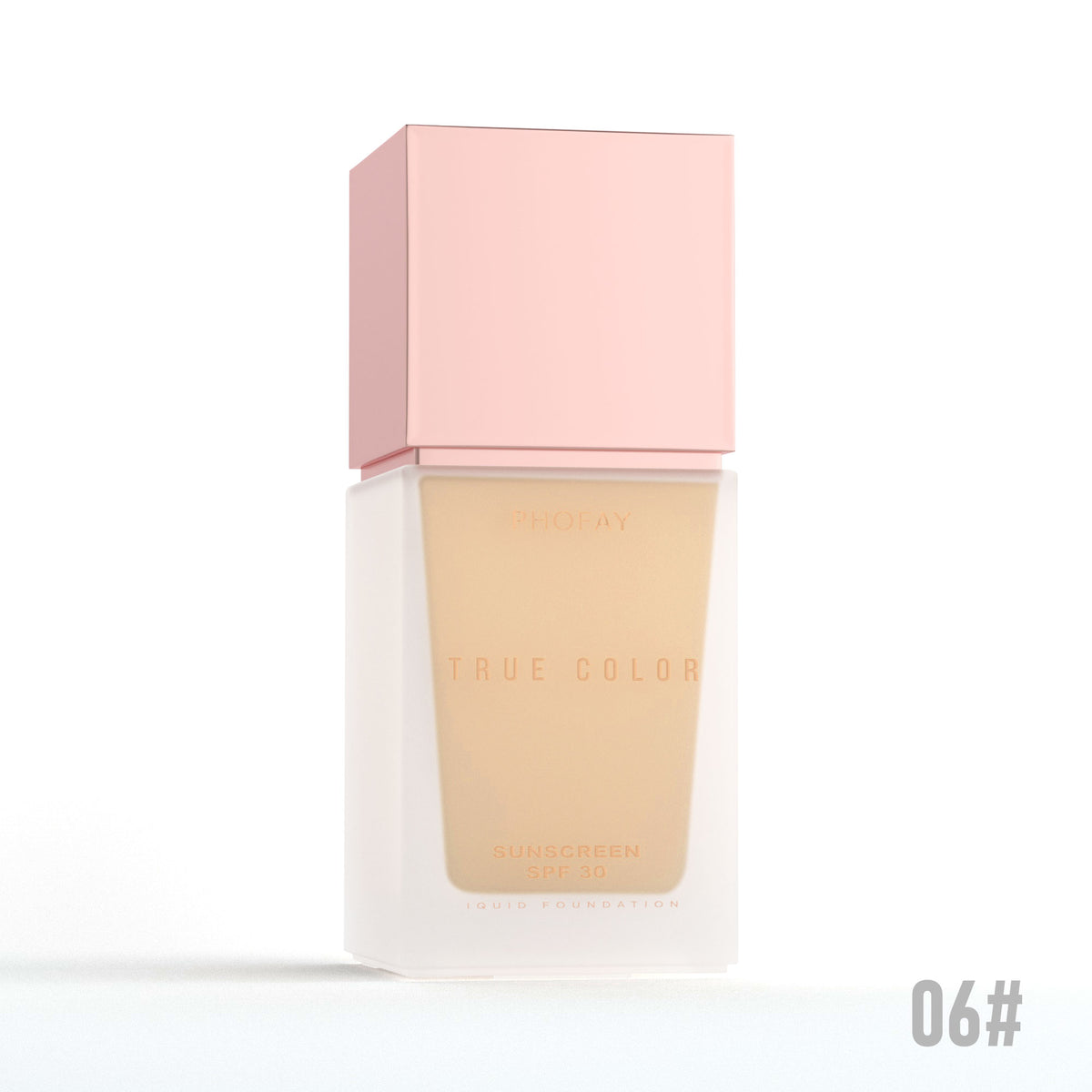 Base de maquillaje mate con SPF 30 PHOFAY – Tono 06